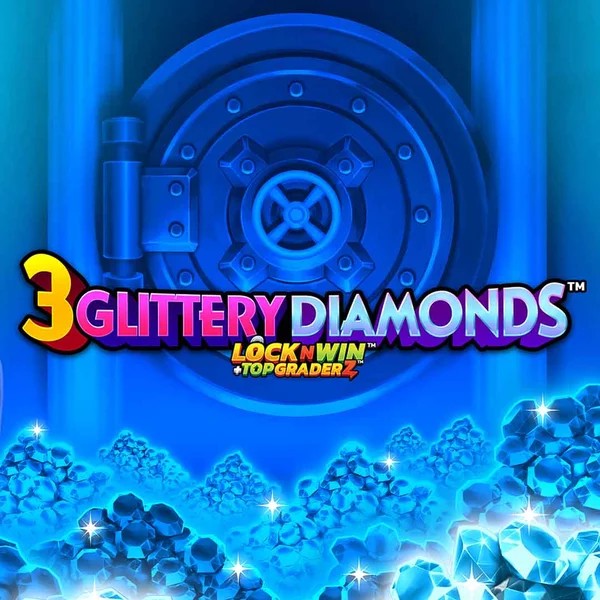 3 Glittery Diamonds logo by PearFiction Studios Leprezone Casino