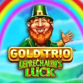Gold Trio Leprechaun's Luck by Playtech, showcased at casinoleprezone.nl – game logo