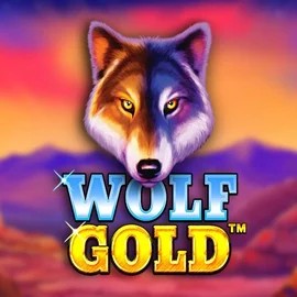 Wolf Gold online game logo by Pragmatic Play on casinoleprezone.nl